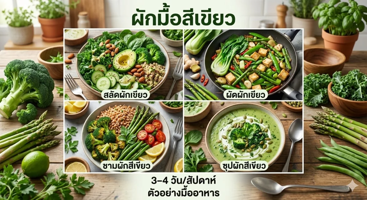  ผักโขมต้ม อาหารแมกนีเซียม